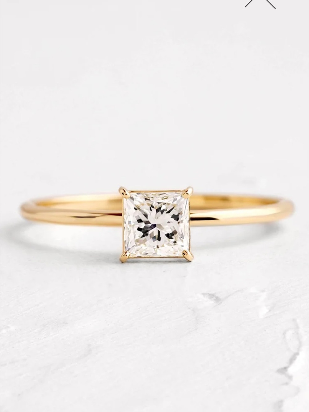 Melanie Casey Whisper Engagment Ring .5 carat (D, VVS2) & Petite Distance Band
